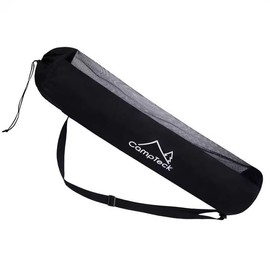 CampTeck U7266 Polyester Drawstring Ball Bag (5 x Size 5 Balls) Football Bag Ball Bags with Shoulder Strap - Black