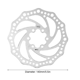 CYTGOUPER 140mm Electric Bike Brake Rotor, Steel Folding Bike Brake Rotor with 6 Screws, Hollow Design Mobility Scooter Brake Disc for Electric Scooter Road Bike