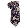 Kebocis Corbata de algodón para niños, Floral Azul Marino #4,