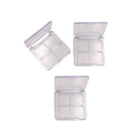 GZRYEJLEI 3 Pc Empty Makeup Palette Lipstick Box Portable Pan，DIY Eyeshadow Powder Blush Lipstick Dispensing Storage Boxes Transparent Container