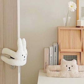 Cute Animal Corner Protector Door Finger Pinch Guard (Rabbit/Bear) Door Stopper 1 - Door Stopper - Bear 2ea