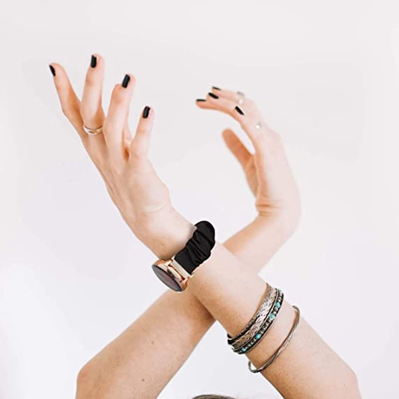 Lamshaw Compatible for Embr Wave 2 Band, Fabric Elastic Scrunchie