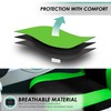 Automotive Seat Covers Green Universal Fit Combo Set with Steering