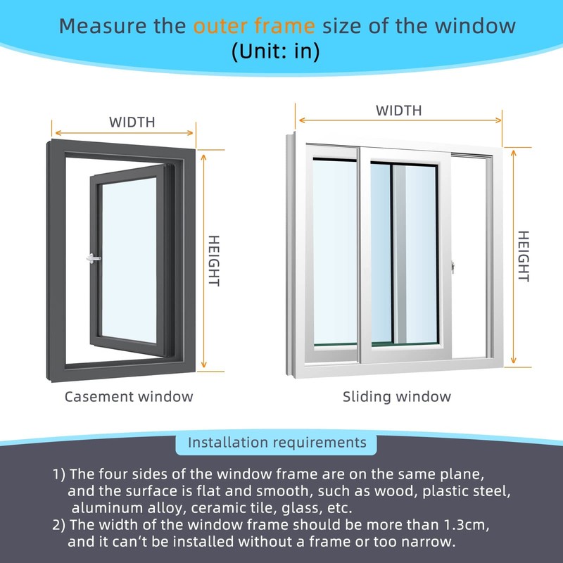 DIY Magnetic Window Insulation Kit 48"x44" Indoor Clear Film for