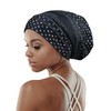 Adjustable Satin Lined Sleep Cap for Dreadlocks Curly Hair Large