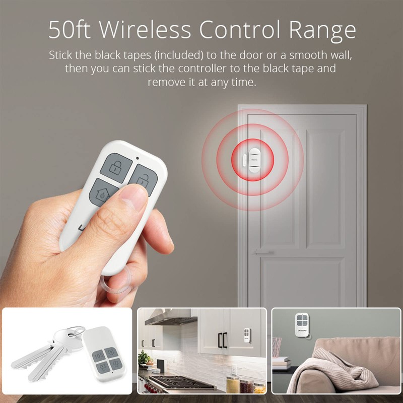 Lacoromo DA-35 Door Alarm and Window Alarm with 2 Remote