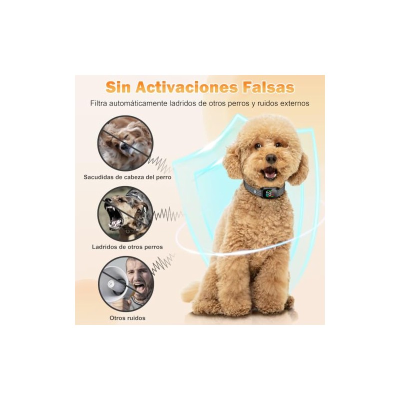 FEISEDY Collar de Castigo para Perro - Collar Antiladridos Automático