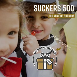 Lollipops Individually Wrapped Bulk Suckers - Dum Dums and Charms Mini Assorted Pops (500 Count) by Bussin Boxes