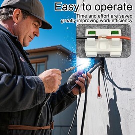 WIizyzfhy 2025 Electric Wire Welding Fixture 3D Printed Clamp Set Holding Power Welding Accessories For Precise Stable Heat-Resistant Weld (white)