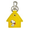 BlixLankry Snoopy Leather Keychain House Pattern Yellow