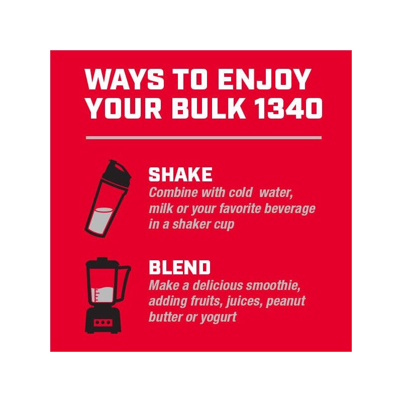 GNC Pro Performance Bulk 1340 Mass Gainer Protein Powder, 50g,