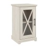 Bush Furniture Small Farmhouse End Table with Storage in Linen