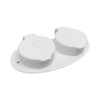 Optego Flip Top Contact Lens Cases, Flat Bed, Deep Well,