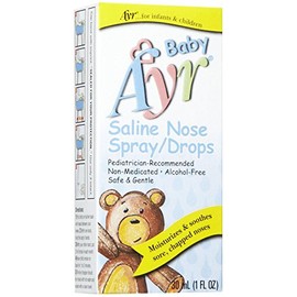 AYR Baby Saline Nasal Spray/Drops, 1 Oz