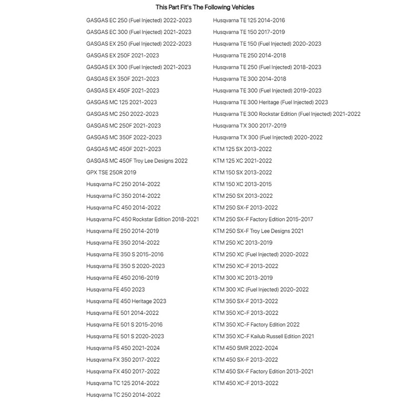 Tusk Swing Arm Guards Black For HUSQVARNA FE 350 S