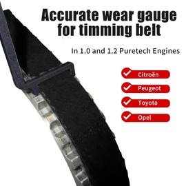 VARKAGE 4 Pack Timing Belt Test Tool for PureTech 1.0 and 1.2, PSA, Belt Wear Indicator, Timing Belt Tools for Citroen, Peugeot, Toyota