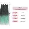 22 inch Dreadlock Extensions Single Ended, Ombre Pink Thin 0.8cm