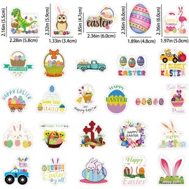 Easter Stickers, Pack of 100 Children's Easter Stickers, Easter Stickers Decoration, Easter Egg Stickers, Easter Decoration Stickers, Easter Stickers Children, Easter Eggs Decoration