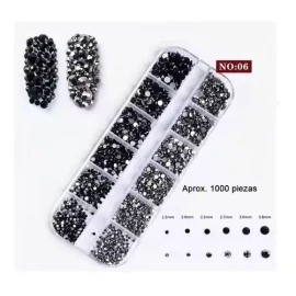 AJC Toys Piedra De Cristal Tornasol Super Calidad Nail Art En Caja
