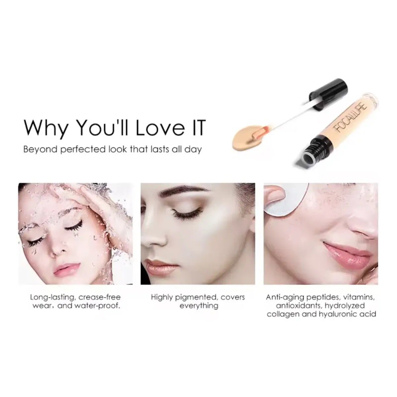 Corrector Liquido Ojos Ojeras Imperfecciones Focallure 3.8g