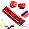 Pack of 2 Children's Harmonica, 10 Holes Harmonica, Diatonic, Mouthharp,