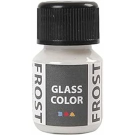 Creativ Company 35-Piece Glass Color Frost, White