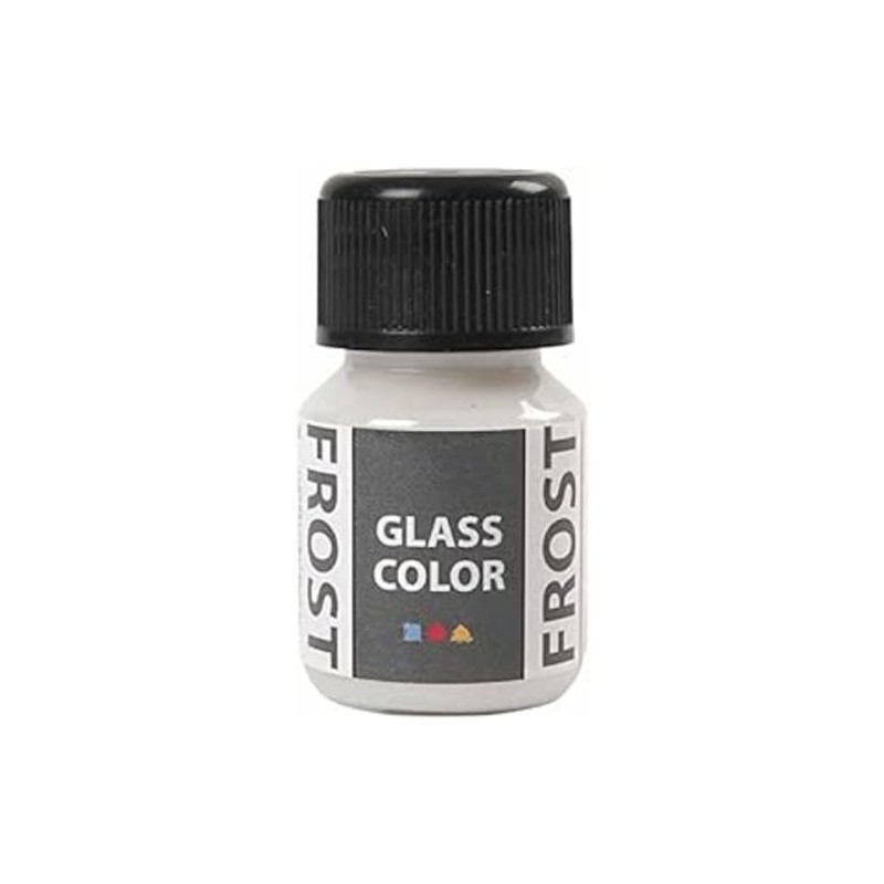 Creativ Company 35-Piece Glass Color Frost, White