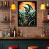 EATUKYIC Green Dragon Art Diamond Painting Kits for Adults Dragon