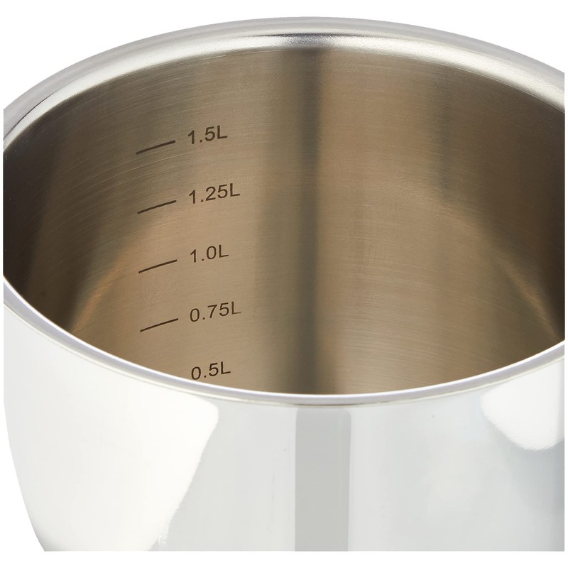 Schulte-Ufer Romana i Milchtopf, Edelstahl, Silber, 14cm