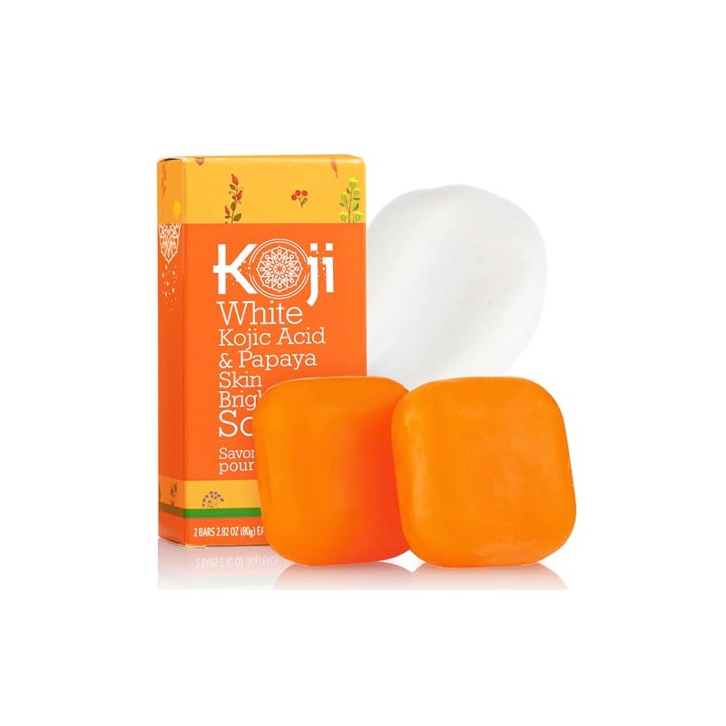 Koji White - Jabón Aclarante con Ácido Kójico y Papaya,