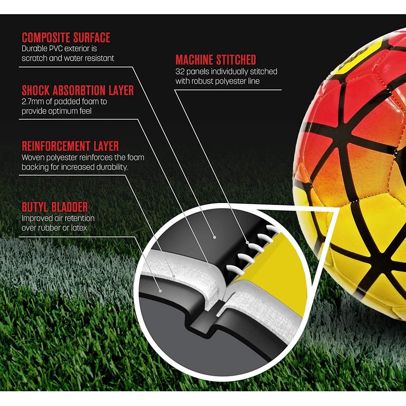 Durable Soccer Balls Size 5 with Pump