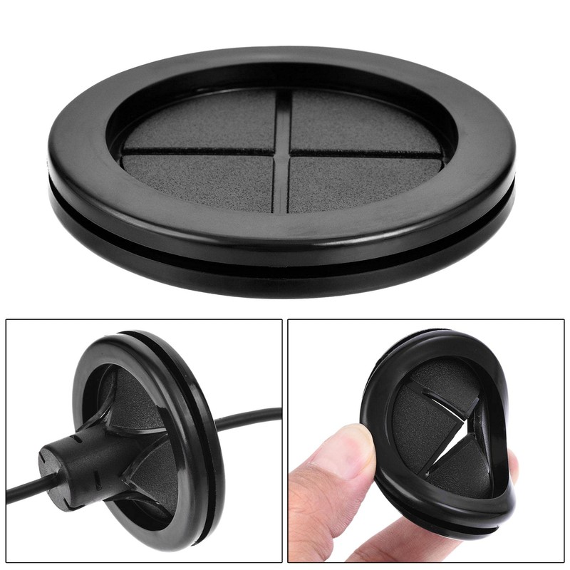 sourcing map Pack of 4 Rubber Grommets Round Double Sided