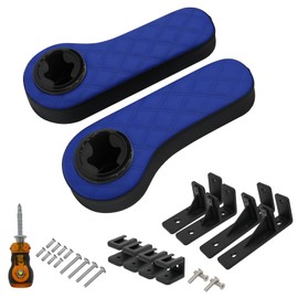 HANGKUNNEE Golf Cart Armrest with Cup Holder for EZGO Club Car Yamaha - Upgrade Support Frame/No Drilling Required - Can Fit 0.78 and 1.0" Square Tube Frame