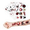 8 Sheets (96PCS) Rock N Roll Tattoos Temporary Rock Themed