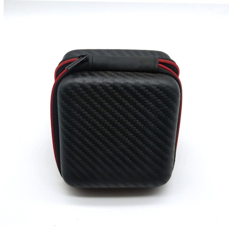 MERRYHAPY Shockproof Square Earphone Case Zipper Lightweight Earbuds Protective Case