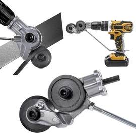 Wjelet Electric Drill Plate Cutter, Metal Sheet Cutter, Electric Drill Shears Attachment Nibbler for Fast and Precise Cutting of Iron, Steel, Aluminum, and Copper