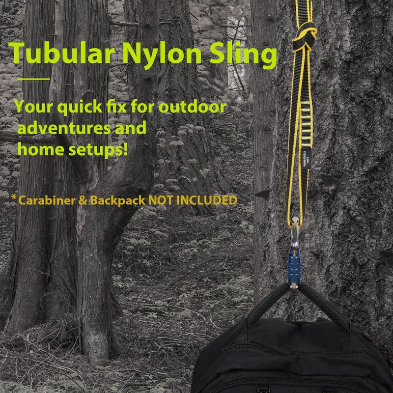 KLYTORX 18mm Nylon Climbing Sling Runner 23KN CE2008/EN566 Certified -