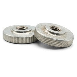 Hippo Hardware M4 (4mm) Knurled Thumb Nuts Hand Grip Knob Thin Type Stainless DIN467 (Pack of 5)