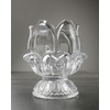 HillSpring Toothpick Holder, Decorative Crystal Glass Toothpick Dispenser with 450