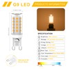 YUIIP G9 LED Bulb Dimmable, 4W, 40W Halogen Equivalent, 3000K