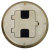 Bryant Electric RF515BP Floor Box Kit, Brass