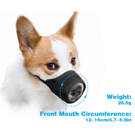 Small Dog Muzzle Durable Nylon Dog Training Muzzle Anti Bark Muzzle for Small Dogs Breathable Mesh Soft Chihuahua Muzzle Dog Mask Prevent for Barking Biting Soft Muzzle for Medium Dogs