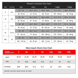 XYZCANDO Matching Couple Swimsuits Womens Two Piece Bikini Sets Mens Trunk Bathing Suit Swimwear Set, White Marble, Large