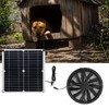 18V 12W Solar Exhaust Fan Kit Waterproof DC Brushless Round