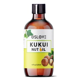 Oslove Organics Pure Kukui Nut oil- Cold Pressed, use for lotions, soaps, serums, body butters and more. Great for skin and hair care-12 oz (12 oz)