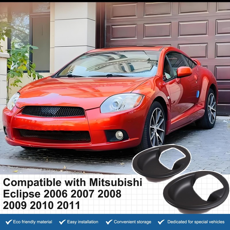 ABS Interior Door Handle Bowl Trim Compatible with Mitsubishi Eclipse