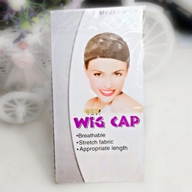 AC061-2P (Open Fishnet Mesh Wig Caps, Bobby Pins - 2 Packs) - Wig Accessory in AC-BLACK