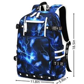 Basketball Star 23 Athletes Laptop Backpack Student Backpack Men Women Ultra Light Travel Bag (Blue2)
