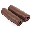 MAGT Bicycle Grips, 1 Pair Faux Leather Bicycle Handlebar Grips