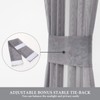 MIULEE 2 Panels Sidelight French Door Curtains Sheer Light Filtering